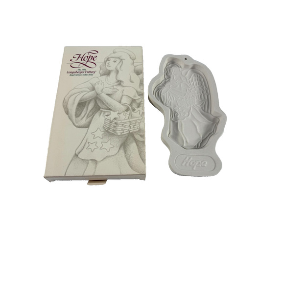 1994 Longaberger Pottery Hope Angel Series Cookie Mold New - Picture 1 of 3